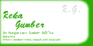 reka gumber business card